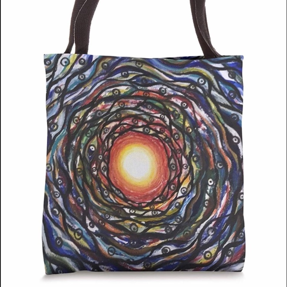 Tote bag with print of original painting.New